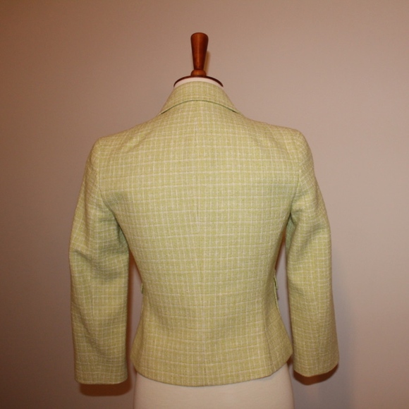 Laundry by Shelli Segal Jacket/Blazer Yellow-Green Sz 2 - Picture 3 of 8